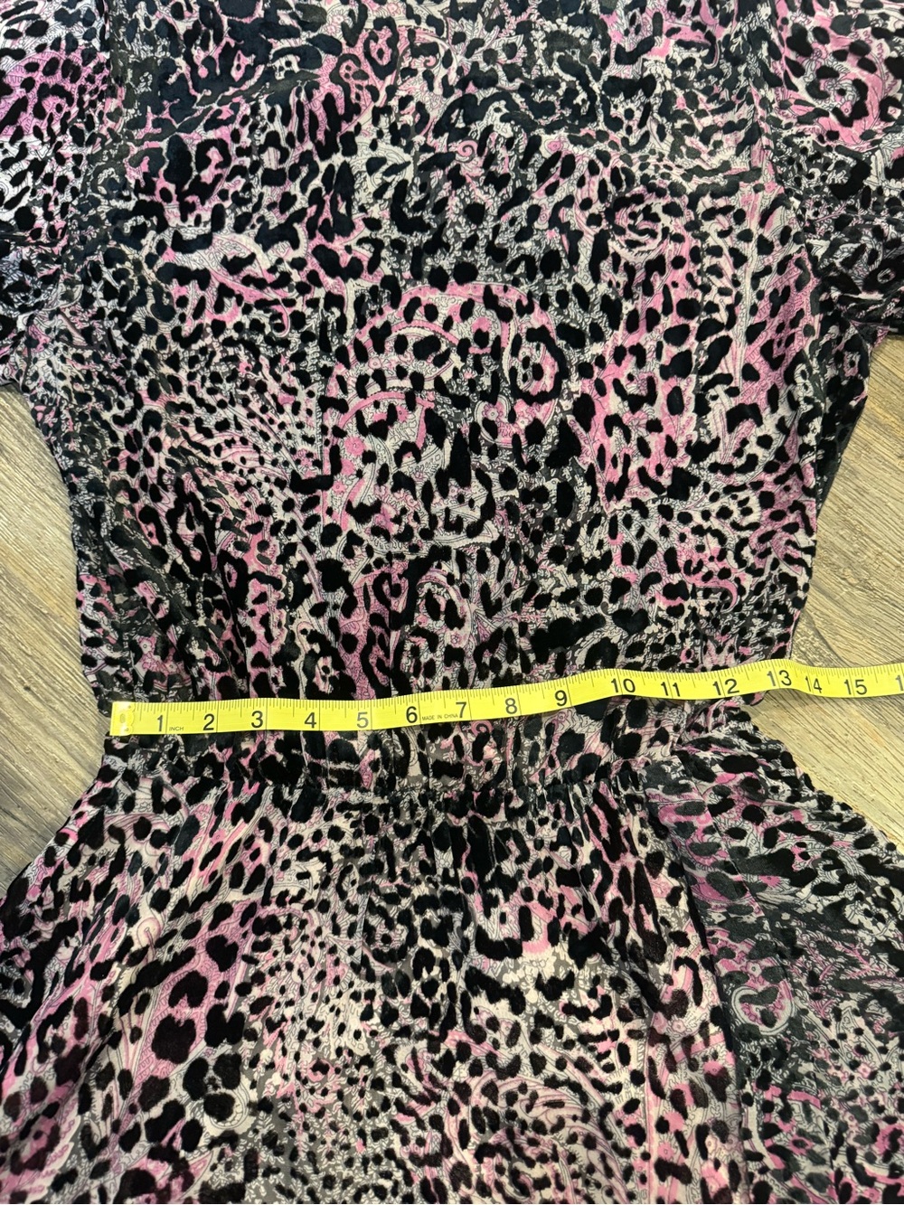 Zadig and Voltaire Rogers Velours Devore Leopard Silk Blend Dress Sz M - Picture 9 of 9